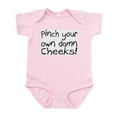 thumbnail image 1 of CafePress - Pinch Your Own Damn Cheeks! Infant Bodysuit - Baby Light Bodysuit, Size Newborn - 24 Months, 1 of 4