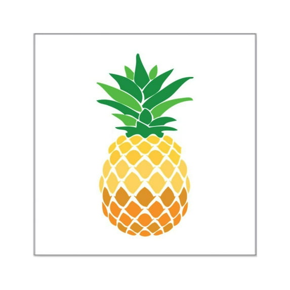 CafePress - Pineapple Sticker - Square Sticker 3" x 3"
