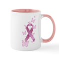 thumbnail image 1 of CafePress - Pink Awareness Ribbon Mug - 11 oz Ceramic Mug - Novelty Coffee Tea Cup, 1 of 6
