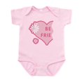 thumbnail image 1 of CafePress - Pink Best Friends Heart Left Infant Bodysuit - Baby Light Bodysuit, Size Newborn - 24 Months, 1 of 4