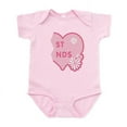 thumbnail image 1 of CafePress - Pink Best Friends Heart Right Infant Bodysuit - Baby Light Bodysuit, Size Newborn - 24 Months, 1 of 4
