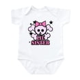 thumbnail image 1 of CafePress - Pink Bow Skull Little Sister Infant Bodysuit - Baby Light Bodysuit, Size Newborn - 24 Months, 1 of 4