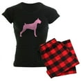 thumbnail image 1 of CafePress - Pink Boxer Dog - Women's Dark Pajamas, 1 of 4