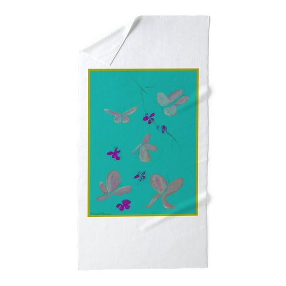 CafePress - Pink Butterflies - Large Beach Towel, Soft 30"x60" Towel with Unique Design