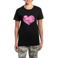 thumbnail image 1 of CafePress - Pink Camo Heart Women's Dark Pajamas - Women's Short Sleeve Print T-Shirt and Pants Dark Cotton Pajama Set, 1 of 7