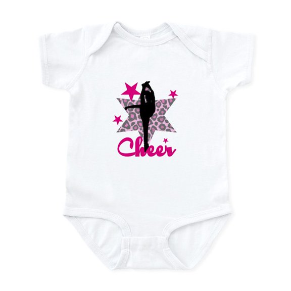 CafePress - Pink Cheerleader Body Suit - Baby Light Bodysuit, Size Newborn - 24 Months