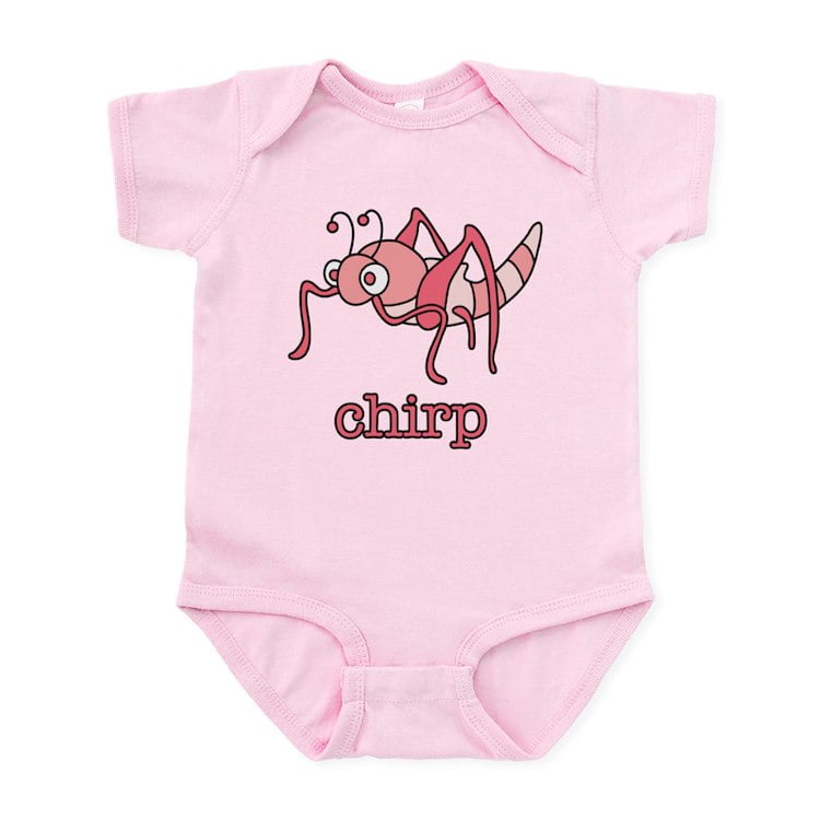 CafePress Pink Cricket Infant Bodysuit Baby Light Bodysuit, Size Newborn 24 Months