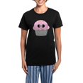 thumbnail image 1 of CafePress - Pink Cupcake Women's Dark Pajamas - Women's Short Sleeve Print T-Shirt and Pants Dark Cotton Pajama Set, 1 of 7