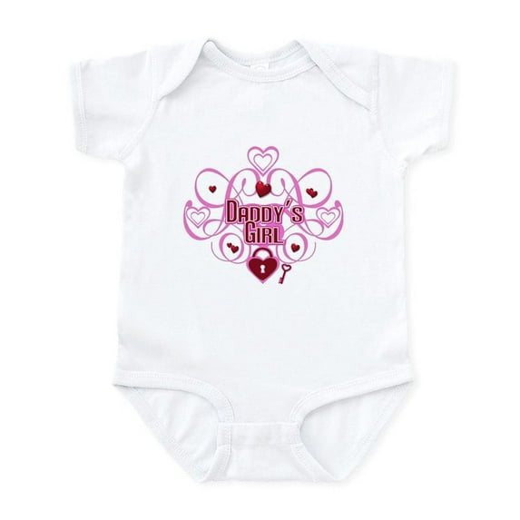 CafePress - Pink Daddy's Girl Infant Bodysuit - Baby Light Bodysuit, Size Newborn - 24 Months