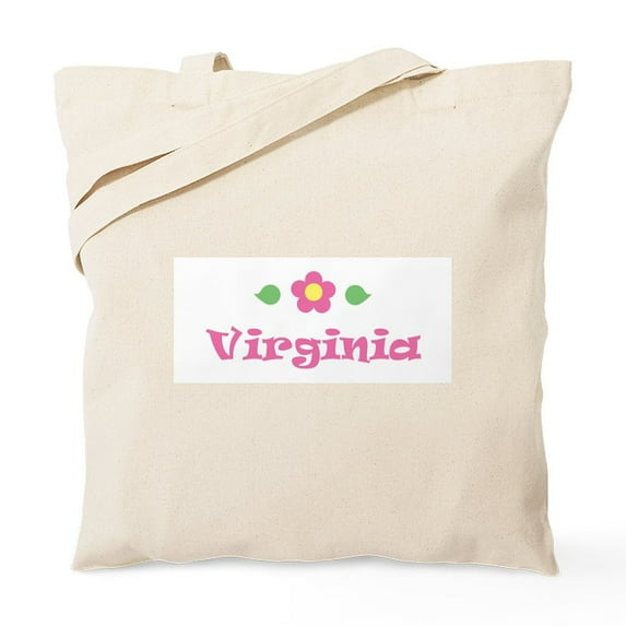 CafePress - Pink Daisy Virginia Tote Bag - Unisex Canvas Tote Bag, Beige, 1-Piece