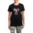 thumbnail image 1 of CafePress - Pink Day Of The Dead Sugar Skull Baby Elephant Paj - Women's Short Sleeve Print T-Shirt and Pants Dark Cotton Pajama Set, 1 of 7