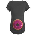 thumbnail image 1 of CafePress - Pink Donut Maternity T Shirt - Maternity Dark T-Shirt, 1 of 3