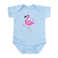 thumbnail image 1 of CafePress - Pink Flamingo Hearts Body Suit - Baby Light Bodysuit, Size Newborn - 24 Months, 1 of 4
