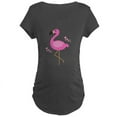 thumbnail image 1 of CafePress - Pink Flamingo Hearts Maternity T Shirt - Maternity Dark T-Shirt, 1 of 3