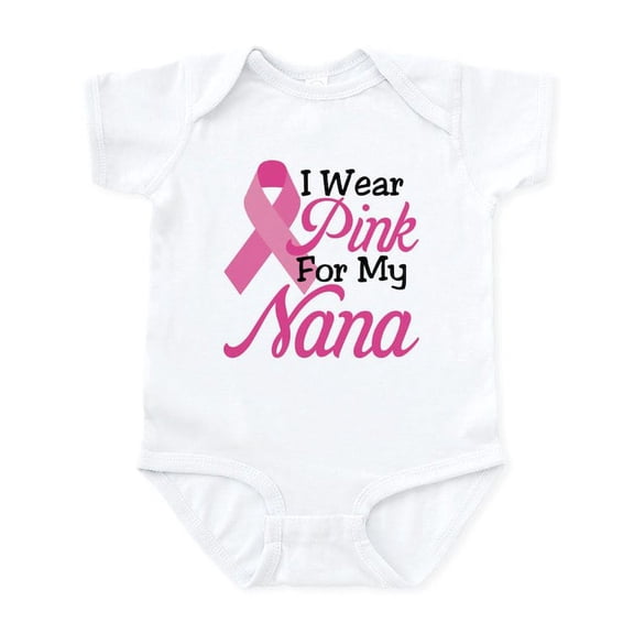 CafePress - Pink For Nana Infant Bodysuit - Baby Light Bodysuit, Size Newborn - 24 Months