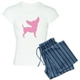 thumbnail image 1 of CafePress - Pink Funny Cute Chihuahua Women's Light Pajamas - Women's Short Sleeve Print T-Shirt and Pants Light Cotton Pajama Set, 1 of 7