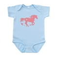 thumbnail image 1 of CafePress - Pink Galloping Heart Horse Body Suit - Baby Light Bodysuit, Size Newborn - 24 Months, 1 of 4