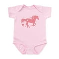 thumbnail image 1 of CafePress - Pink Galloping Heart Horse Body Suit - Baby Light Bodysuit, Size Newborn - 24 Months, 1 of 4
