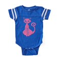 thumbnail image 1 of CafePress - Pink Kitty - Cute Infant Baby Football Bodysuit, 1 of 3