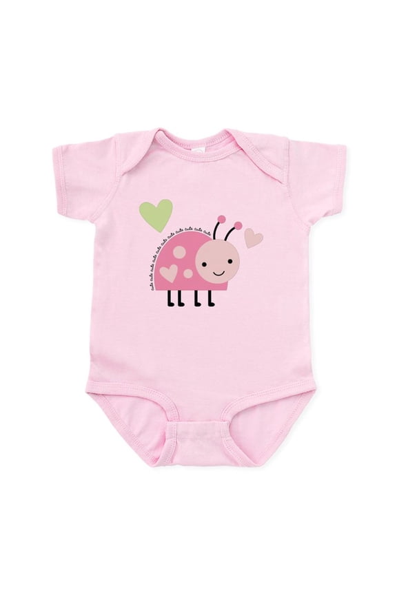 - Pink Ladybug Infant Bodysuit - Baby Light Bodysuit, Size Newborn - 24 Months