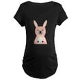 thumbnail image 1 of CafePress - Pink Llama Holding Easter Egg Maternity T Shirt - Maternity Dark T-Shirt, 1 of 3