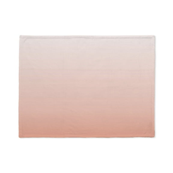 CafePress - Pink Peach Ombre - Soft Fleece Throw Stadium Blanket, 30"x40"