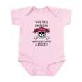 thumbnail image 1 of CafePress - Pink Princess Pigtail Pirate Body Suit - Baby Light Bodysuit, Size Newborn - 24 Months, 1 of 4