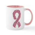 thumbnail image 1 of CafePress - Pink Ribbon Jewel Collage - 11 oz Ceramic Mug - Novelty Coffee Tea Cup, 1 of 4