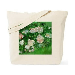 Van Gogh White Rose Thick Canvas Tote Bag