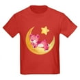 thumbnail image 1 of CafePress - Pink Sleepy Teddy On Moon Kids T Shirt - Dark T-Shirt Kids XS-XL, 1 of 4