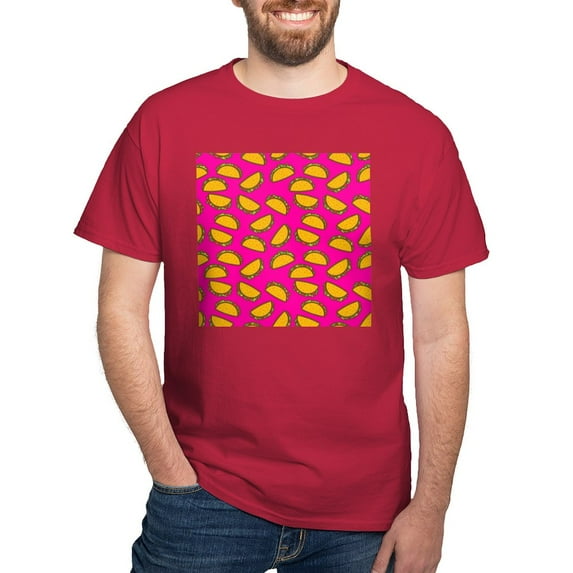 CafePress - Pink Tacos T Shirt - Men's Classic Graphic Cotton T-Shirt