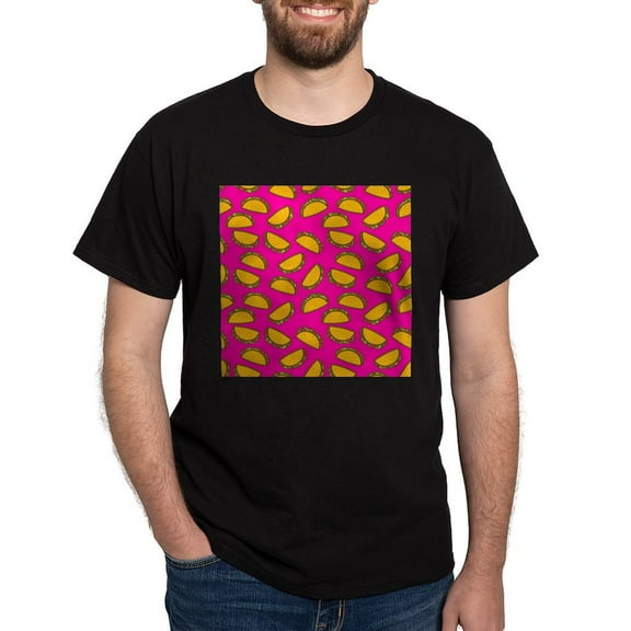 CafePress - Pink Tacos T Shirt - Men's Classic Graphic Cotton T-Shirt