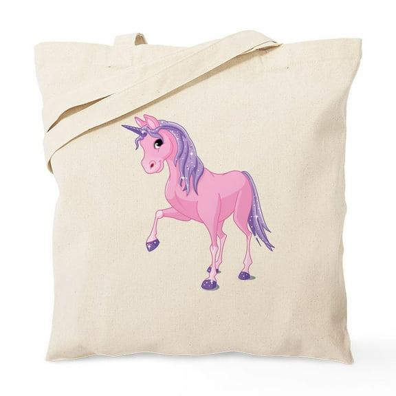 CafePress - Pink Unicorn Tote Bag - Unisex Canvas Tote Bag, Beige, 1-Piece
