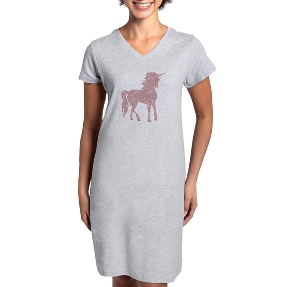 CafePress - Pink Unicorn - Women's Nightshirt