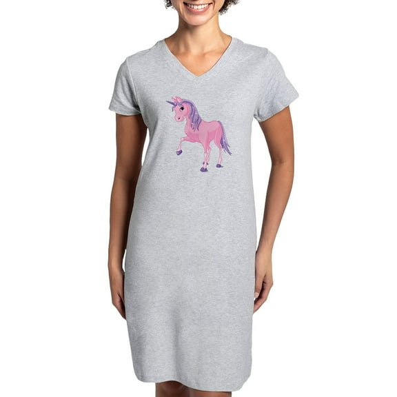CafePress - Pink Unicorn - Women's Nightshirt