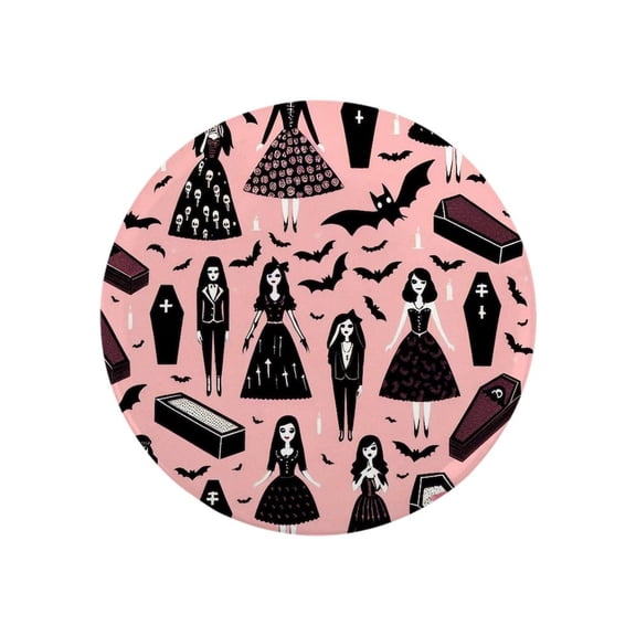 CafePress - Pink Vampire Dolls - 2.25" Round Magnet, Refrigerator Magnet, Button Magnet Style