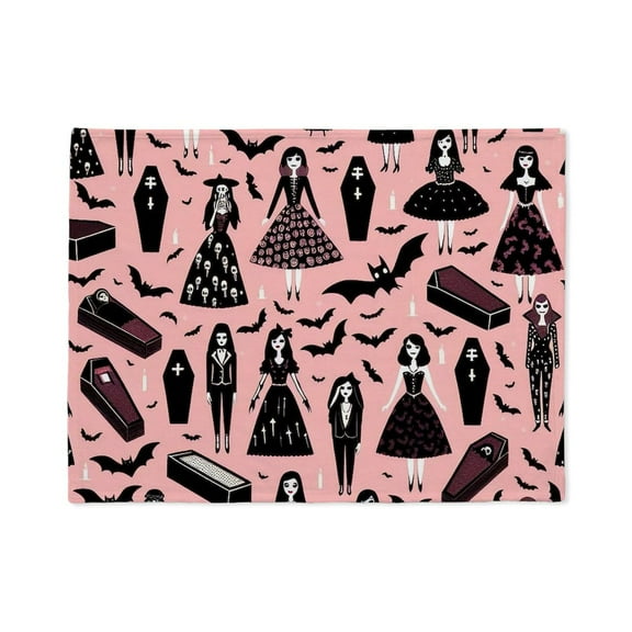 CafePress - Pink Vampire Dolls - Soft Fleece Throw Stadium Blanket, 30"x40"