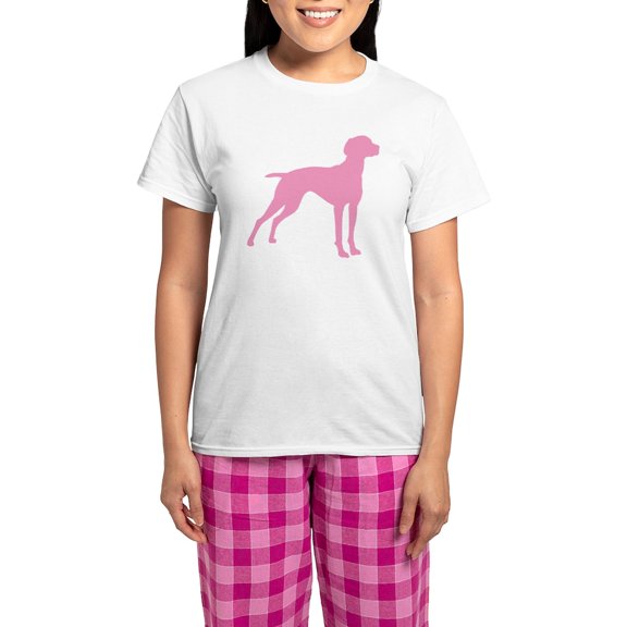 CafePress - Pink Vizsla Dog Women's Light Pajamas - Women's Short Sleeve Print T-Shirt and Pants Light Cotton Pajama Set