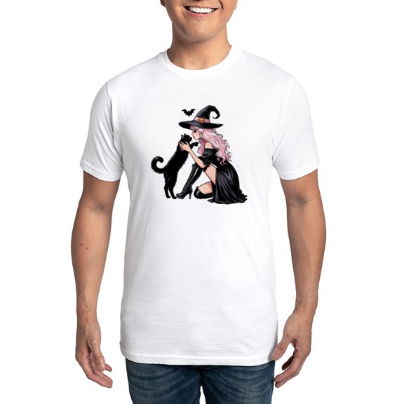 CafePress - Pink Witch Men's Eco Sport T Shirt - Men's Light Eco Sport T-Shirt