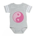 thumbnail image 1 of CafePress - Pink Yin Yang_New - Cute Infant Baby Football Bodysuit, 1 of 3