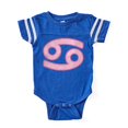 thumbnail image 1 of CafePress - Pink Zodiac Cancer - Cute Infant Baby Football Bodysuit, 1 of 3