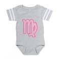 thumbnail image 1 of CafePress - Pink Zodiac Virgo - Cute Infant Baby Football Bodysuit, 1 of 3