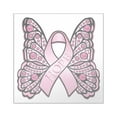 thumbnail image 1 of CafePress - Pinkhopebutterflybtr Square Sticker 3 X 3 - Square Sticker 3" x 3", 1 of 1