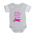 thumbnail image 1 of CafePress - Pinkkarrie2 - Cute Infant Baby Football Bodysuit, 1 of 3