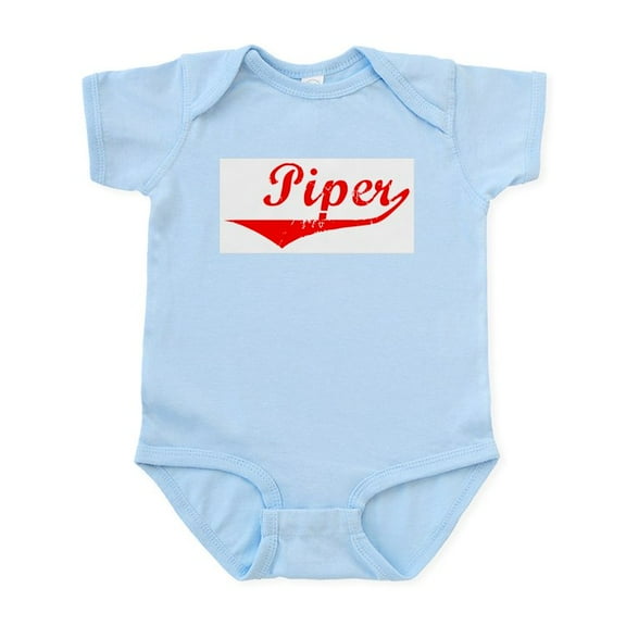 CafePress - Piper Vintage (Red) Infant Bodysuit - Baby Light Bodysuit, Size Newborn - 24 Months