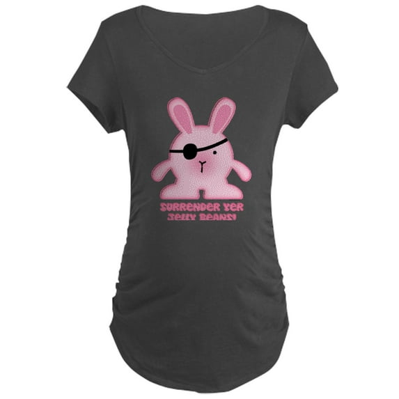 CafePress - Pirate Bunny Maternity Dark T Shirt - Maternity Dark T-Shirt