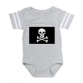 thumbnail image 1 of CafePress - Pirate Flag Skull And Crossbones Baby Football Bod - Cute Infant Baby Football Bodysuit, 1 of 3