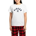 thumbnail image 1 of CafePress - Pisces Women's Light Pajamas - Women's Short Sleeve Print T-Shirt and Pants Light Cotton Pajama Set, 1 of 7