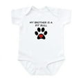 thumbnail image 1 of CafePress - Pit Bull Brother Body Suit - Baby Light Bodysuit, Size Newborn - 24 Months, 1 of 4