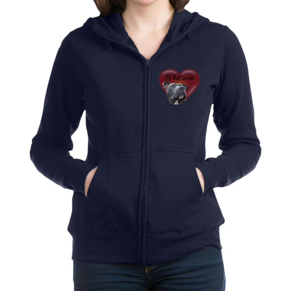CafePress - Pit Bull Lover Women's Zip Up Hoodie - Women's Zip Hoodie